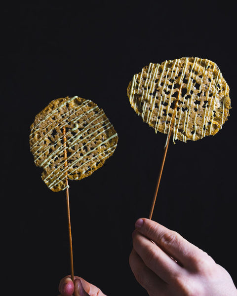 Parmesan-Lollipop aus dem Ofen